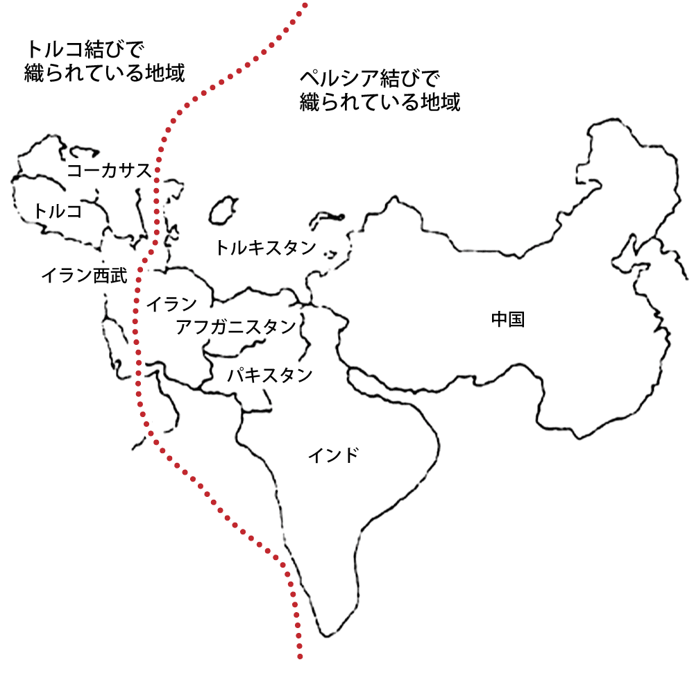 ノット（結び）地図