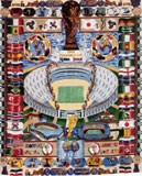Memorial Persian Carpet for Soccer World Cup Korea/Japan 2002